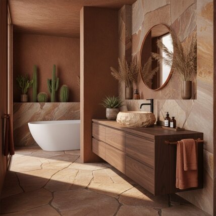 Mika Light Terracotta stalviršio praustuvas 6