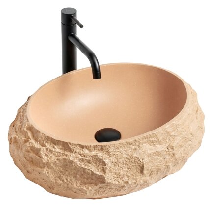 Mika Light Terracotta stalviršio praustuvas 10