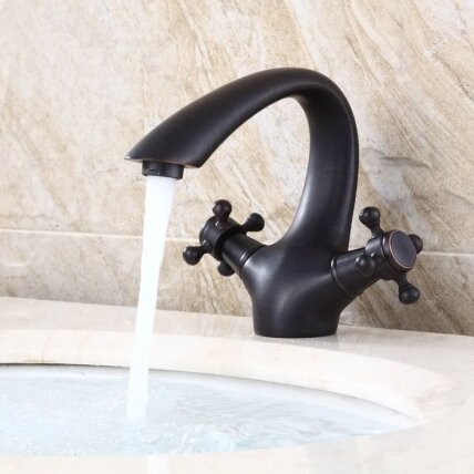 " Retro Old Black" praustuvo maišytuvas 1
