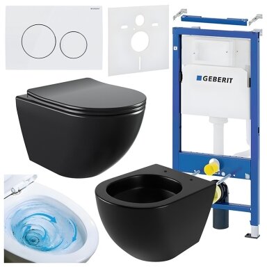 WC KOMPLEKTAS SU POTINKINIU RĖMU IR MYGTUKU WC464