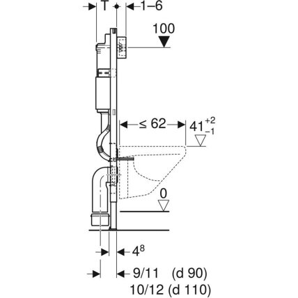 WC KOMPLEKTAS SU POTINKINIU RĖMU IR MYGTUKU WC464 21
