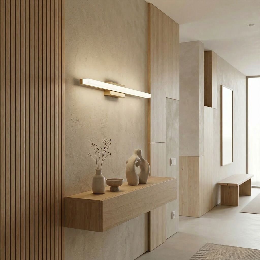 Sieninė lempa LED 60CM APP1852-1W BRUSH GOLD 3 Sieninė lempa LED 60CM APP1852-1W BRUSH GOLD 3