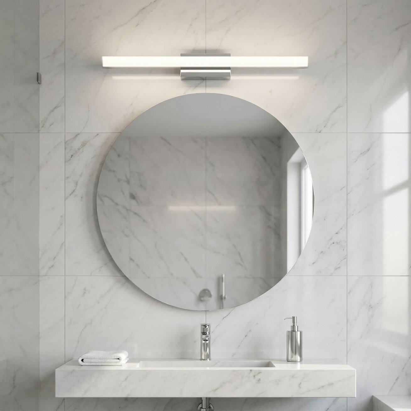 Sieninė lempa LED 60CM APP1846-1W CHROM 1