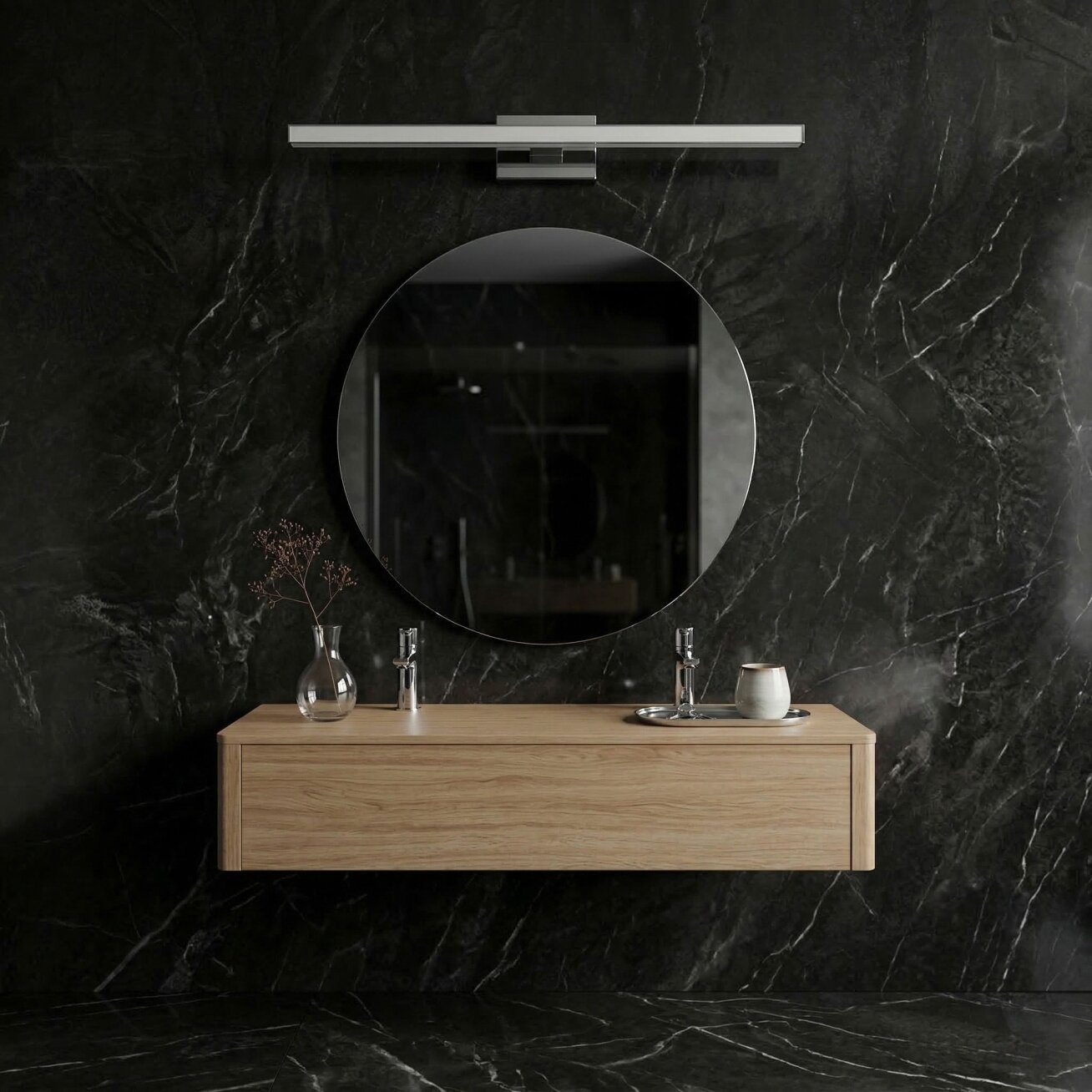 Sieninė lempa LED 80CM APP1847-1W CHROM 1 Sieninė lempa LED 80CM APP1847-1W CHROM 1