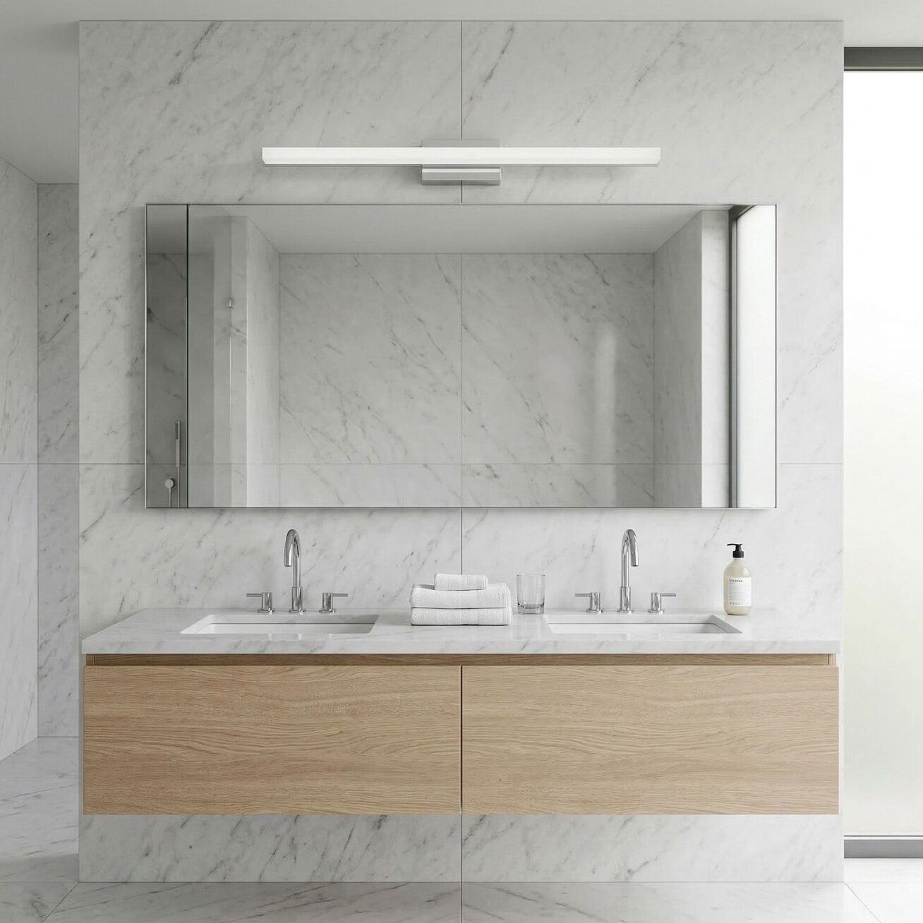 Sieninė lempa LED 80CM APP1847-1W CHROM 3
