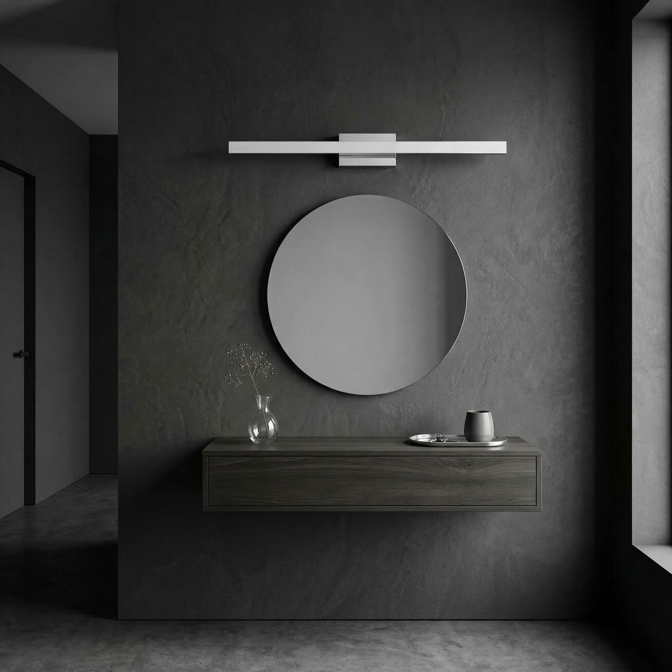 Sieninė lempa LED 80CM APP1847-1W CHROM 7
