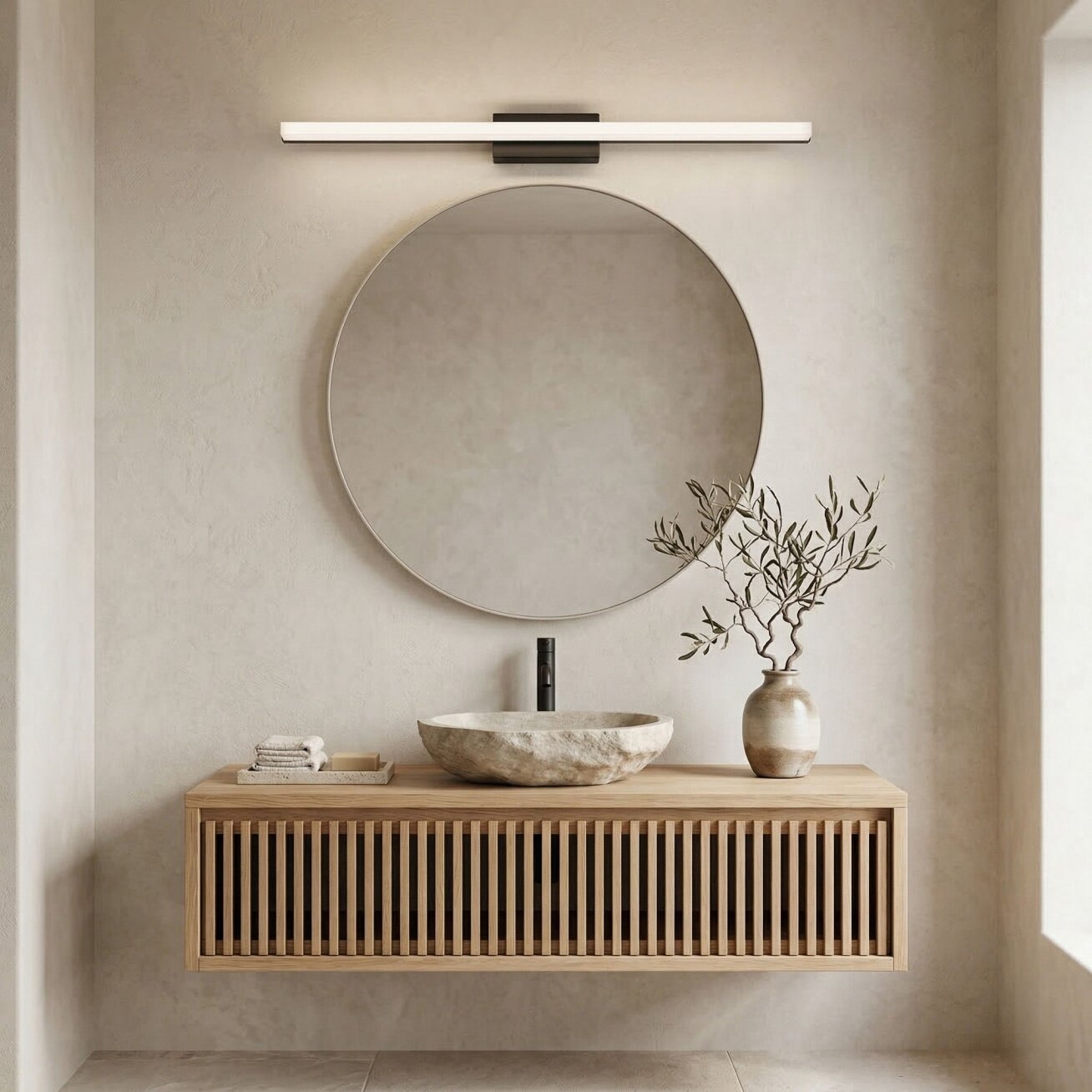 Sieninė lempa LED 80CM APP1856-1W BLACK 2 Sieninė lempa LED 80CM APP1856-1W BLACK 2