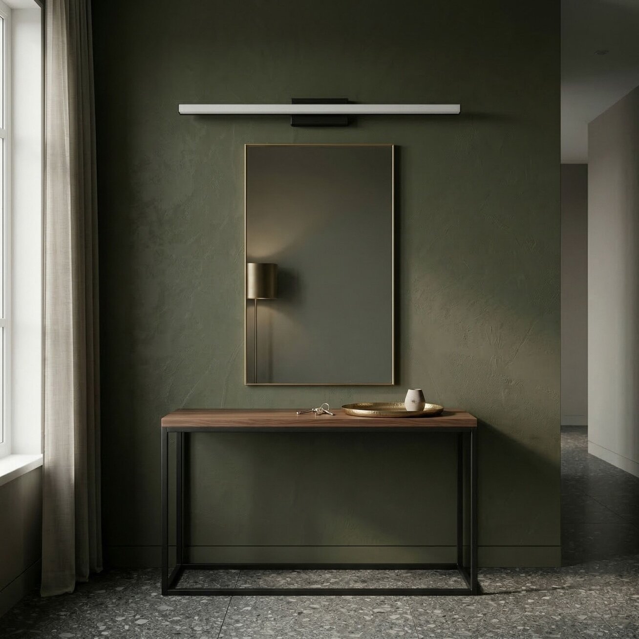 Sieninė lempa LED 80CM APP1856-1W BLACK 3