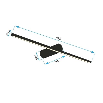 Sieninė lempa LED 40CM APP1341-W Black 6