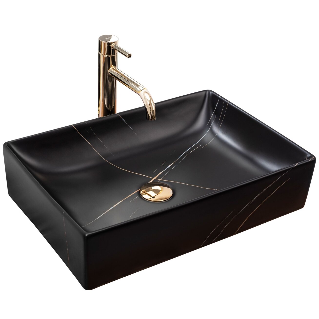 STALVIRŠIO PRAUSTUVAS Inga Black Marble Mat STALVIRŠIO PRAUSTUVAS Inga Black Marble Mat