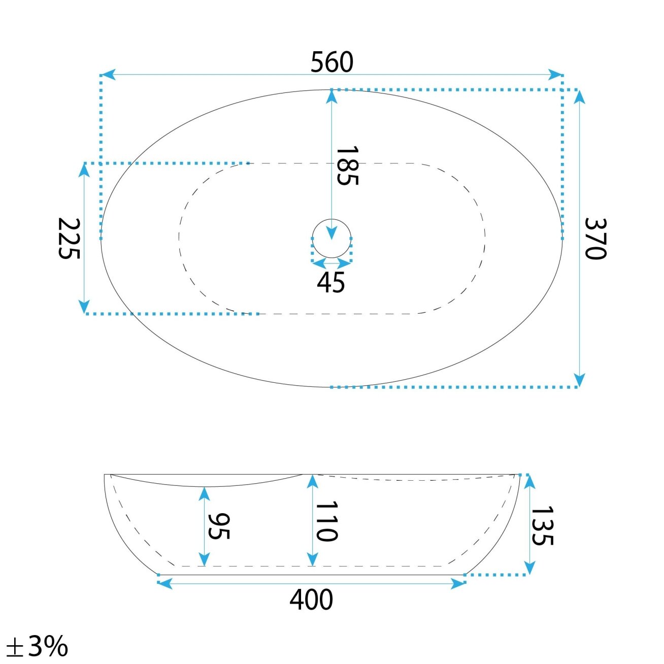 Stalviršio praustuvas Emilia Grid 7
