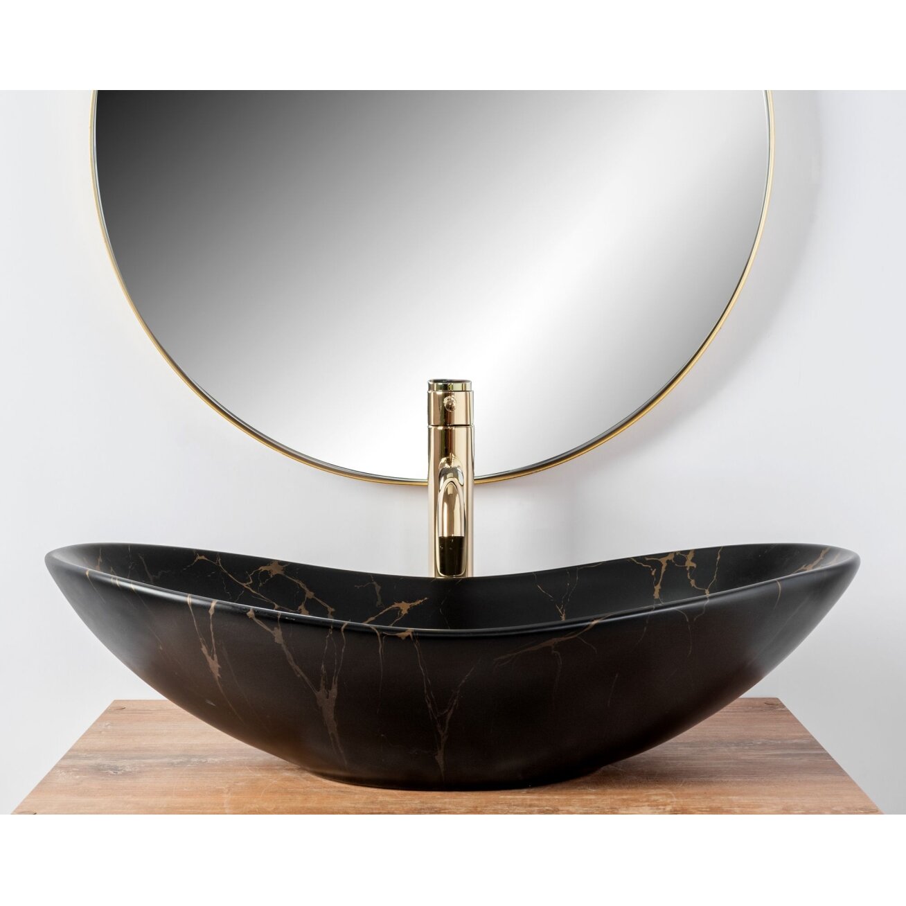 Stalviršio Praustuvas Royal 60 JUODA Marble Mat 3