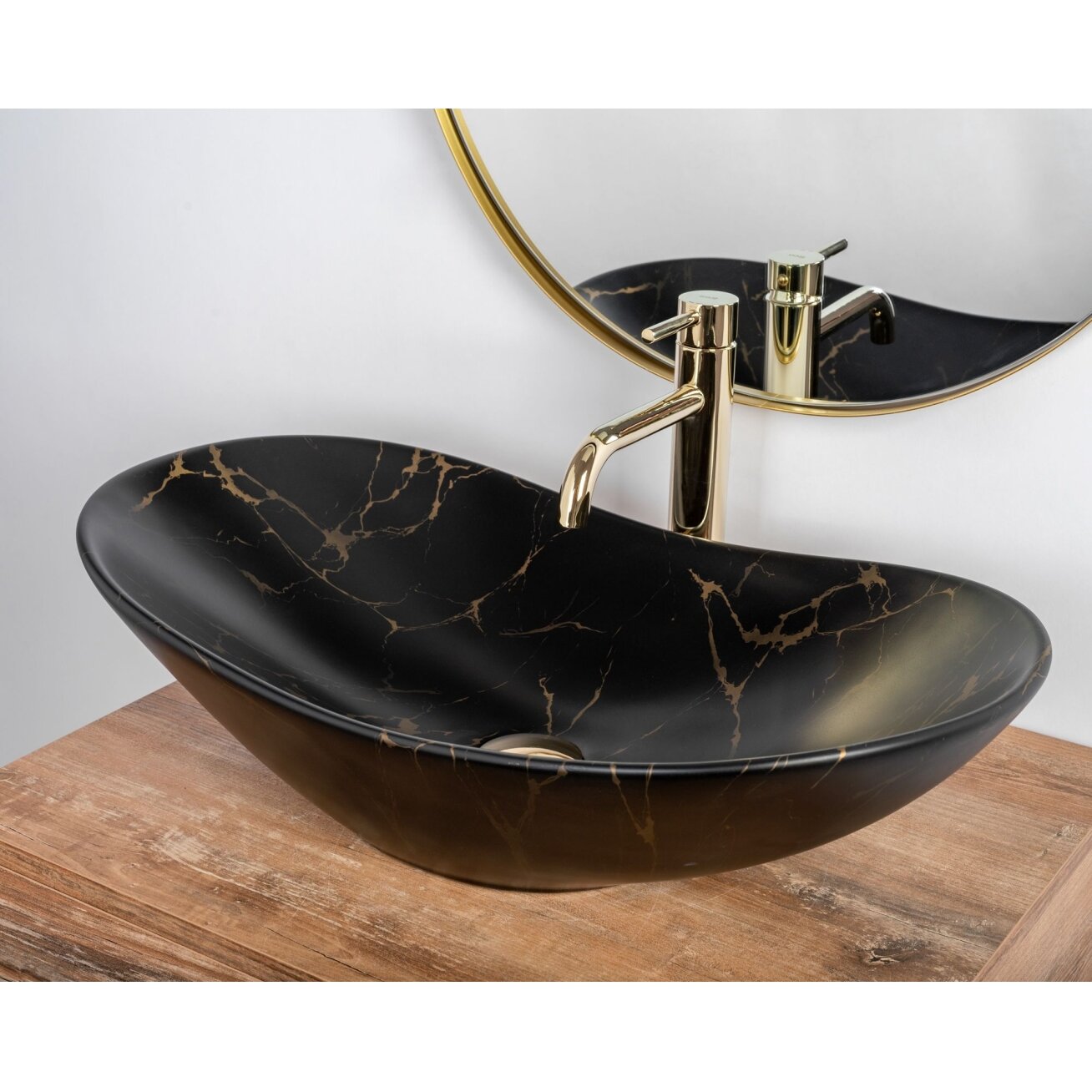 Stalviršio Praustuvas Royal 60 JUODA Marble Mat 6