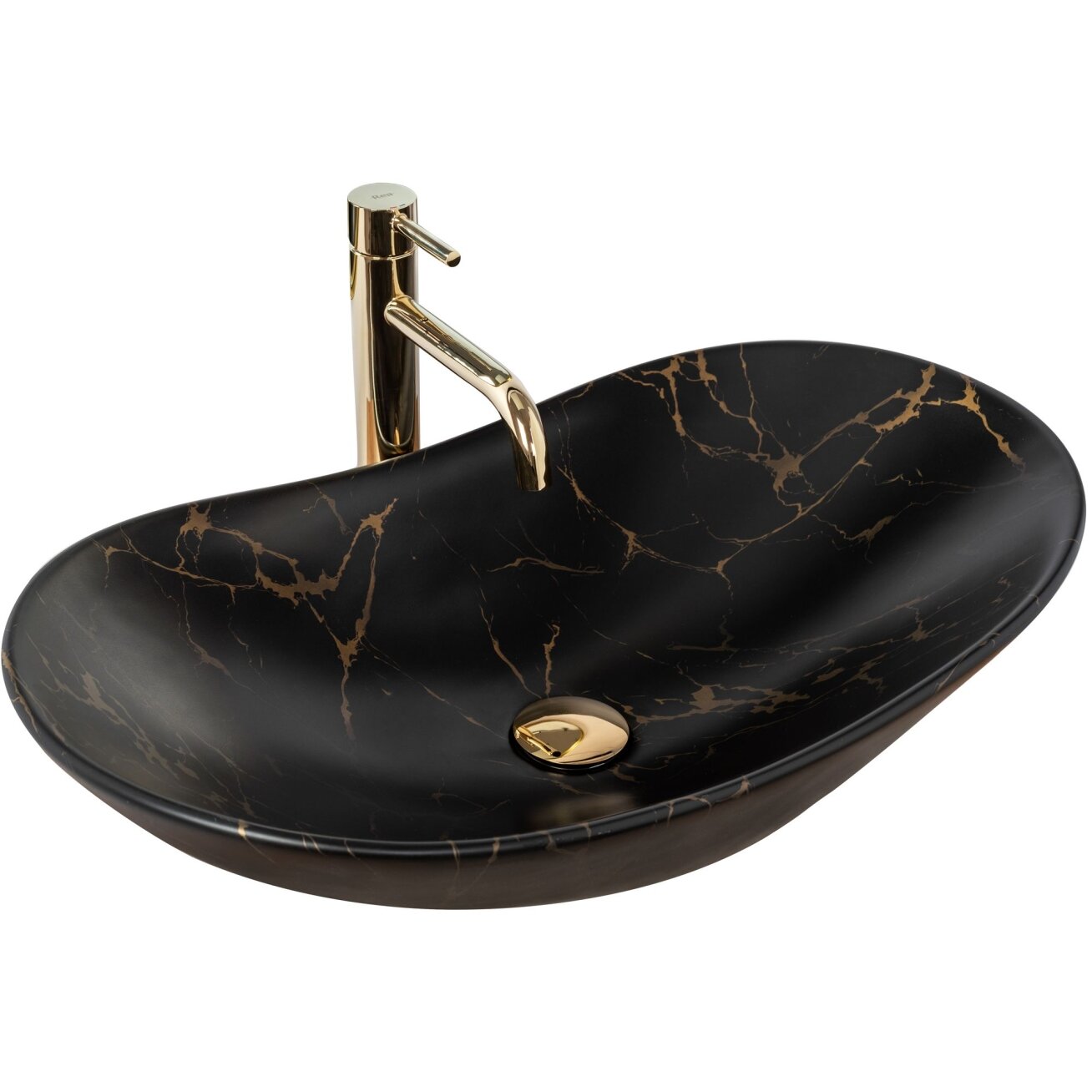 Stalviršio Praustuvas Royal 60 JUODA Marble Mat
