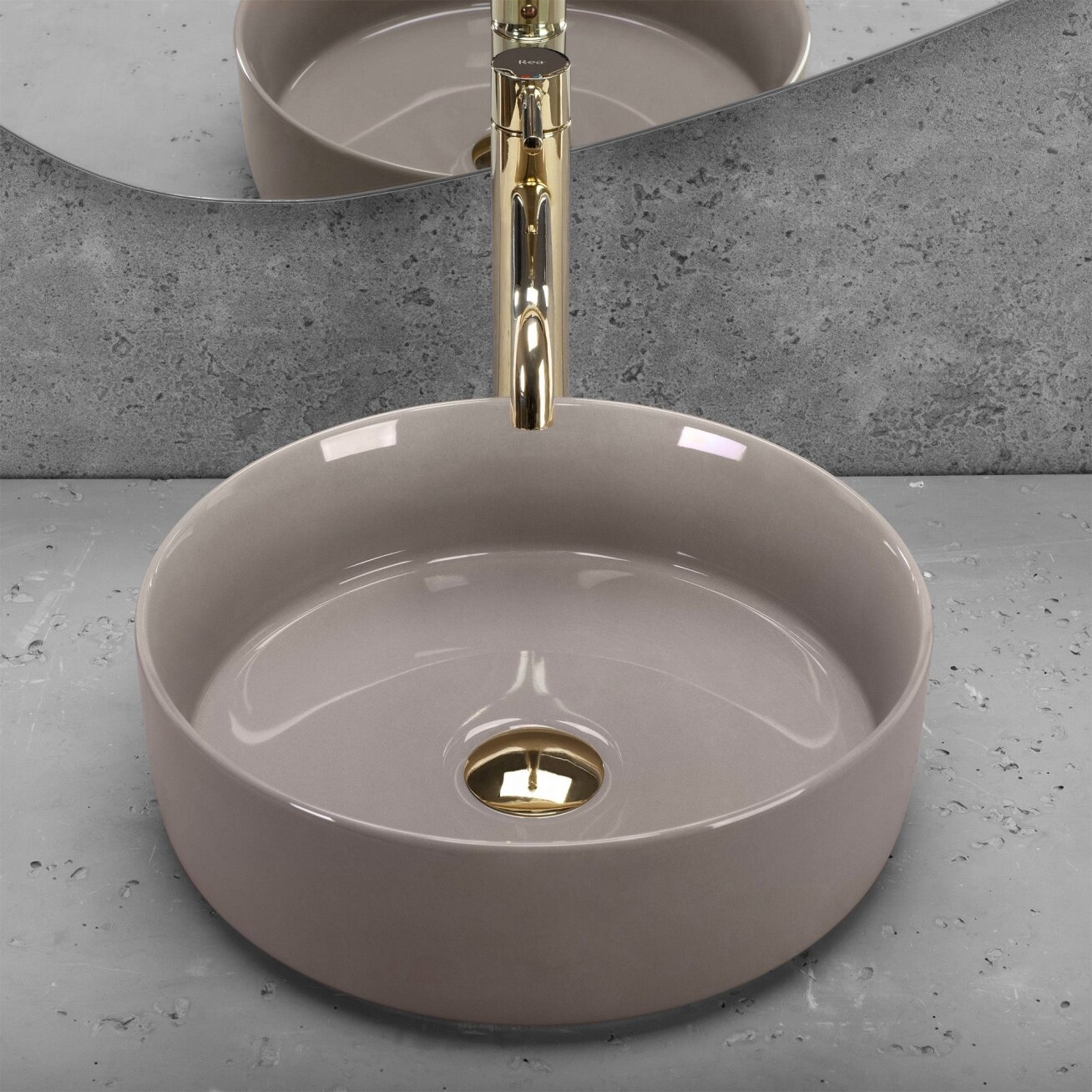 Stalviršio Praustuvas Sami Beige Shiny 5 Stalviršio Praustuvas Sami Beige Shiny 5