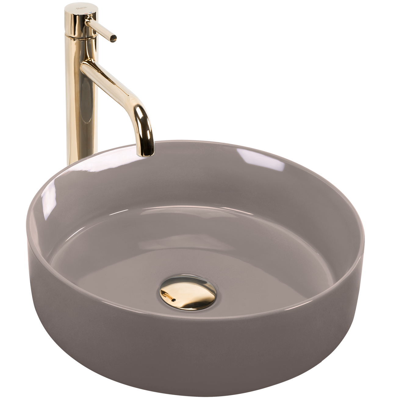 Stalviršio Praustuvas Sami Beige Shiny Stalviršio Praustuvas Sami Beige Shiny