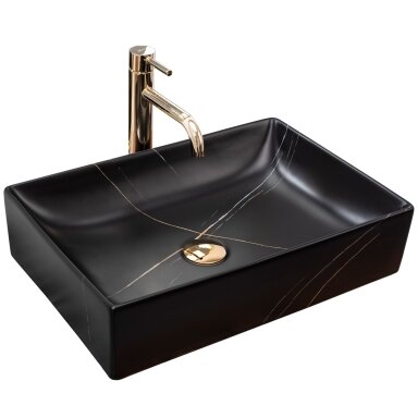 STALVIRŠIO PRAUSTUVAS Inga Black Marble Mat