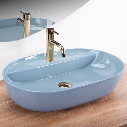 STALVIRŠIO PRAUSTUVAS Aura 61 L.Blue Shiny 5 STALVIRŠIO PRAUSTUVAS Aura 61 L.Blue Shiny 5