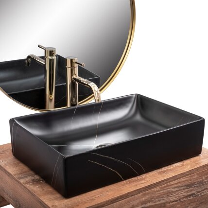 STALVIRŠIO PRAUSTUVAS Inga Black Marble Mat 1 STALVIRŠIO PRAUSTUVAS Inga Black Marble Mat 1