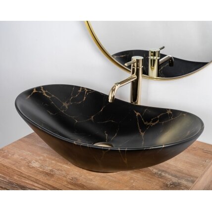 Stalviršio Praustuvas Royal 60 JUODA Marble Mat 6