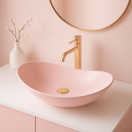 Stalviršio Praustuvas Royal Powder Pink Matt 9