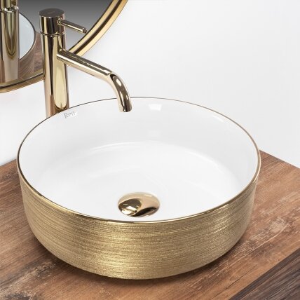 STALVIRŠIO PRAUSTUVAS Sami White Brush Gold 5 STALVIRŠIO PRAUSTUVAS Sami White Brush Gold 5