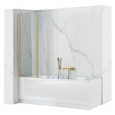 Sulankstoma vonios sienelė Agat-2 100 BRUSH GOLD