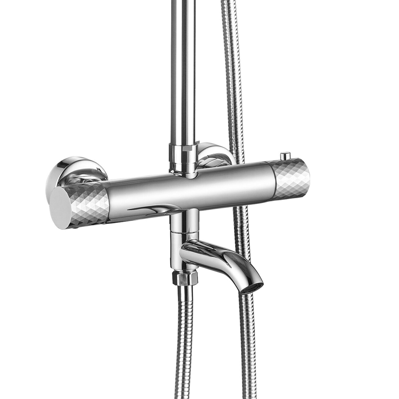 Termostatinis dušo komplektas Lungo Diamond chrome 1 Termostatinis dušo komplektas Lungo Diamond chrome 1