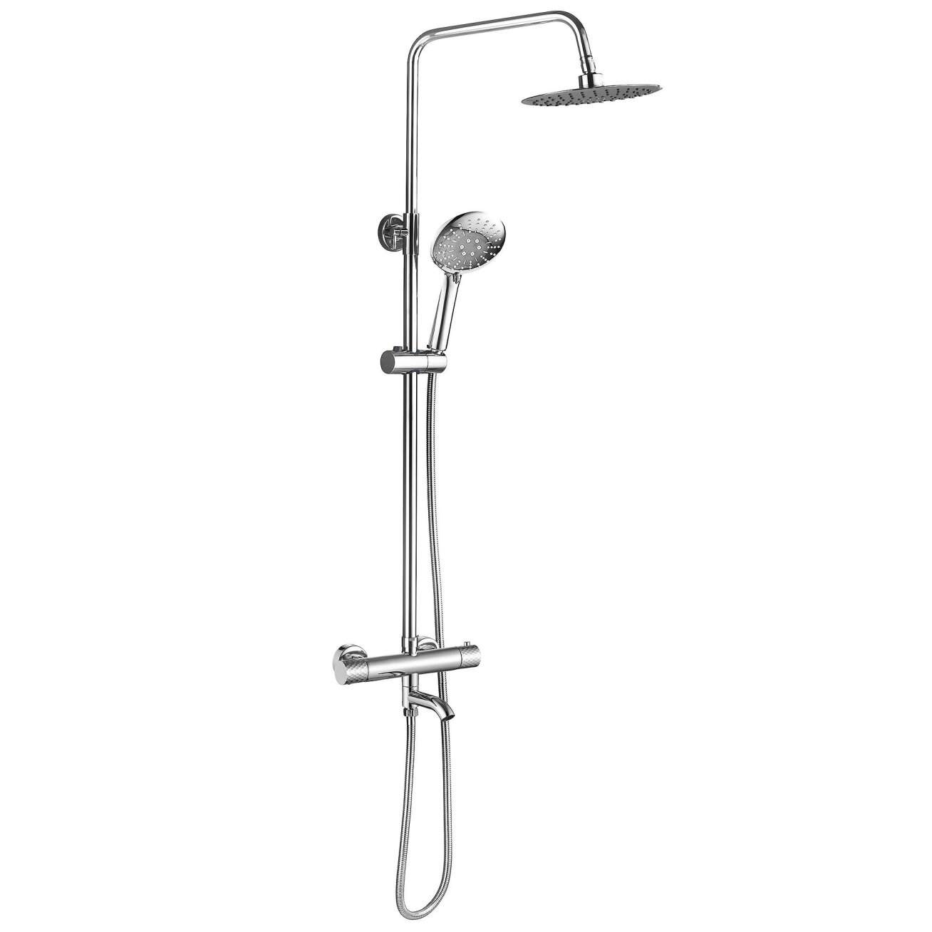 Termostatinis dušo komplektas Lungo Diamond chrome 4 Termostatinis dušo komplektas Lungo Diamond chrome 4