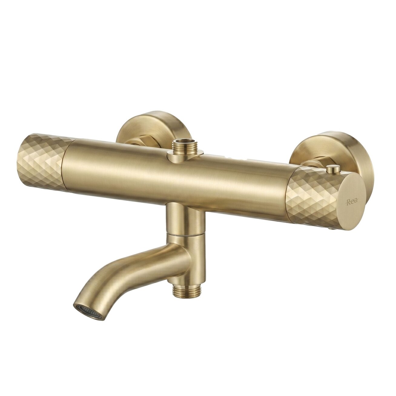 Termostatinis dušo komplektas Lungo Diamond Gold Brush 6