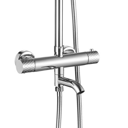 Termostatinis dušo komplektas Lungo Diamond chrome 1 Termostatinis dušo komplektas Lungo Diamond chrome 1