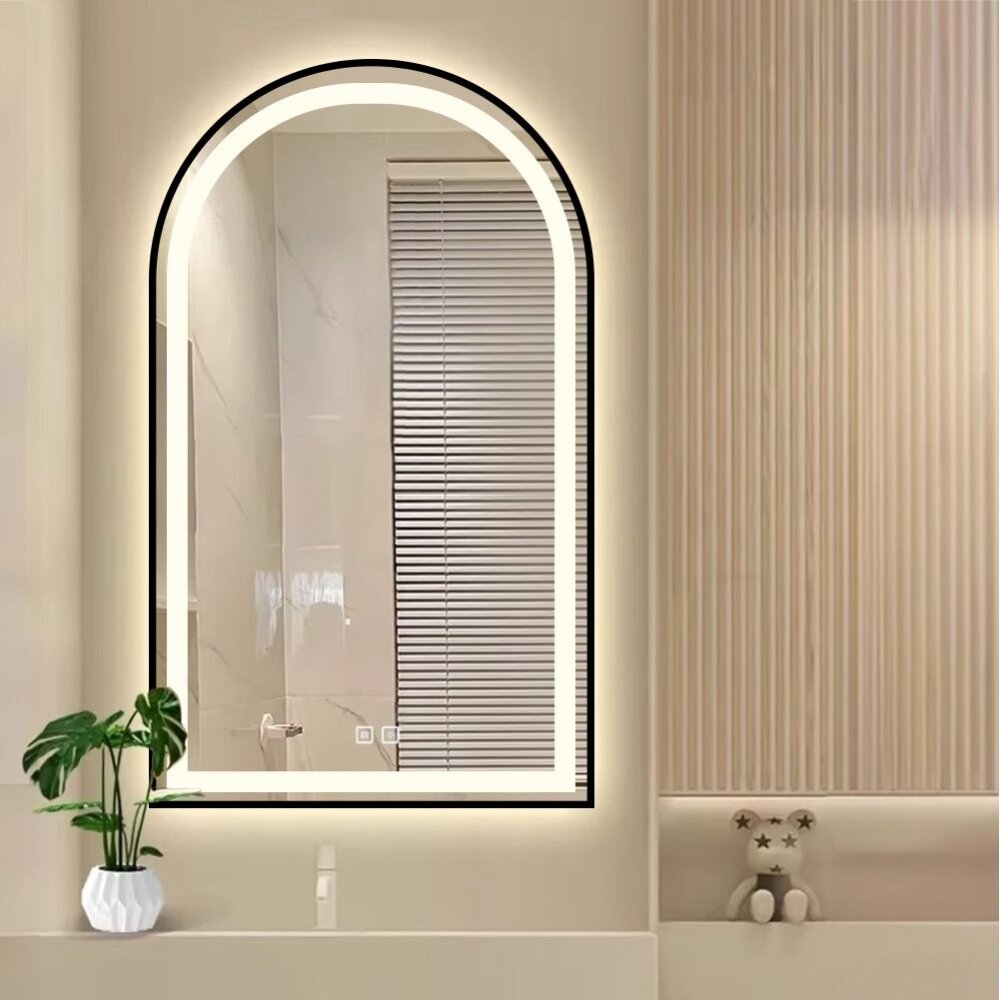 Veidrodis LED 60x100cm DASH BLACK 6 Veidrodis LED 60x100cm DASH BLACK 6