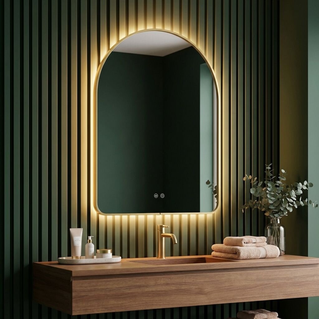 Veidrodis LED 80x60cm CAMLOT 1