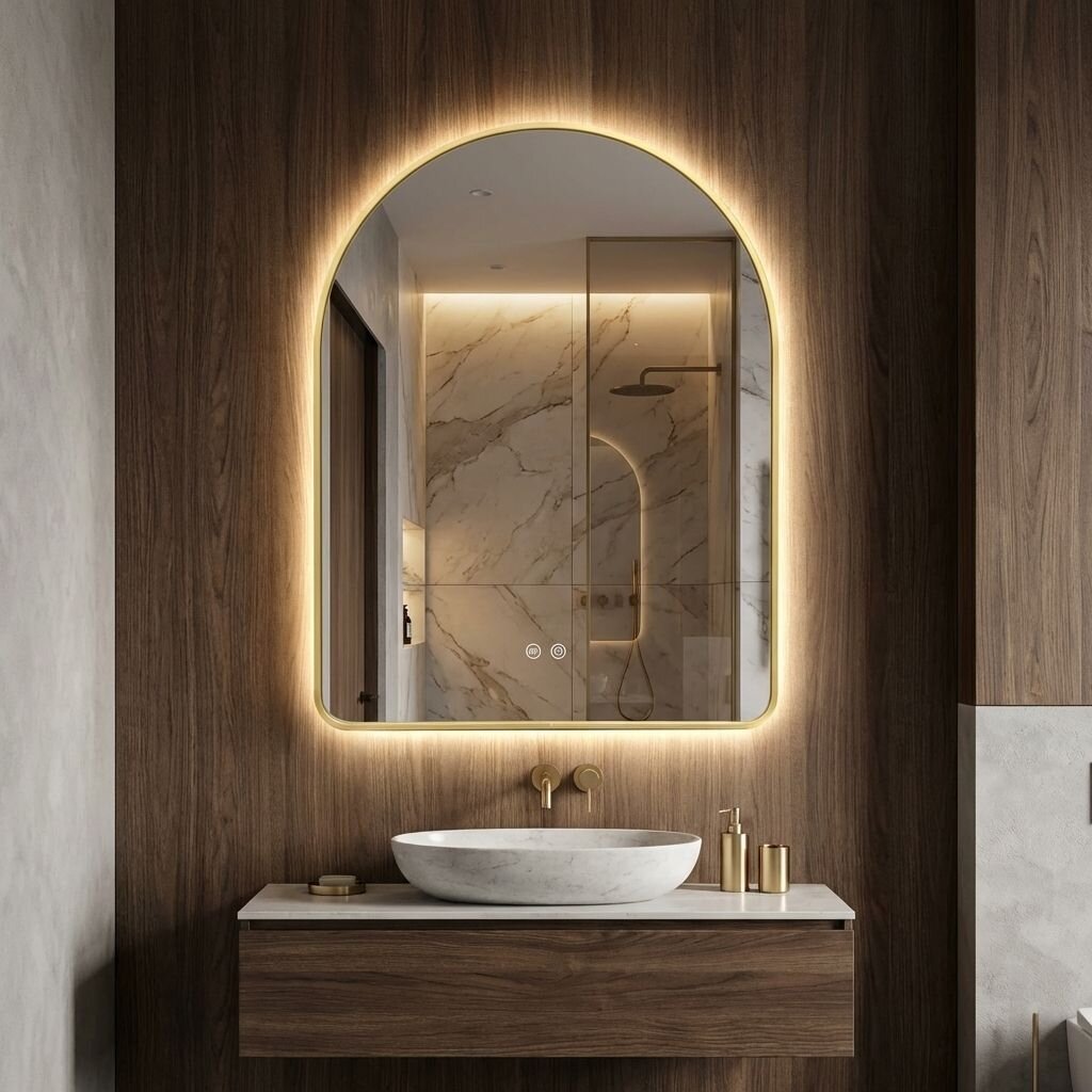 Veidrodis LED 80x60cm CAMLOT 3