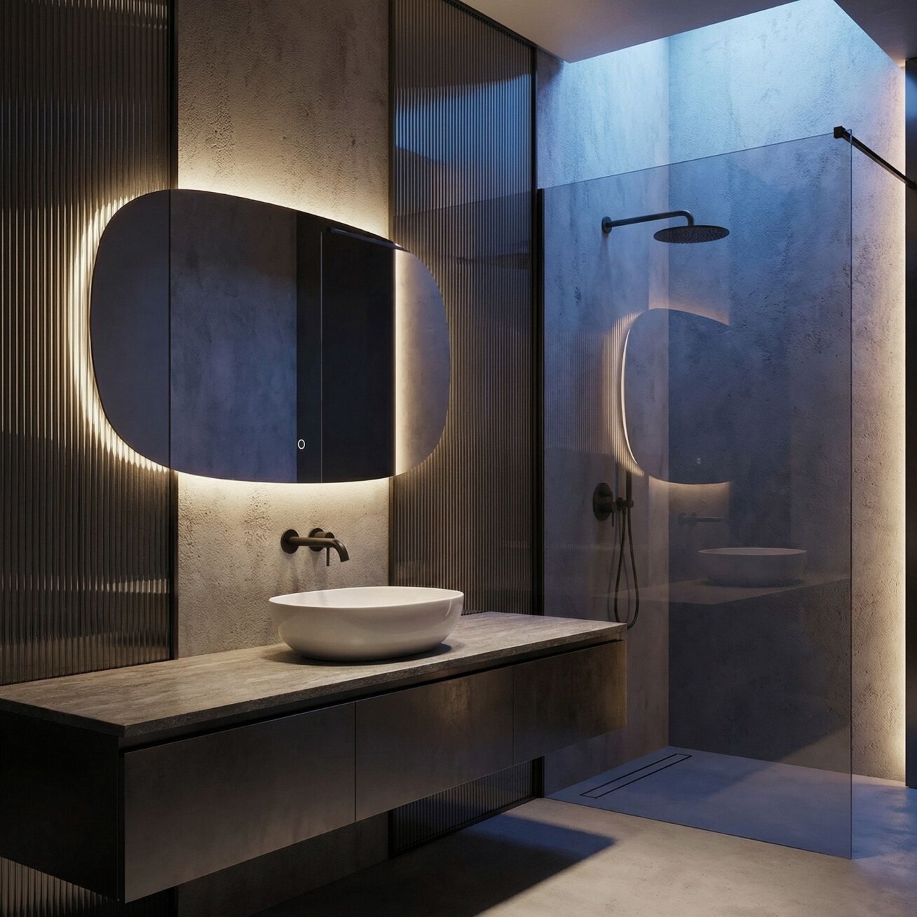 Veidrodis LED 100x60cm TOP-4 1