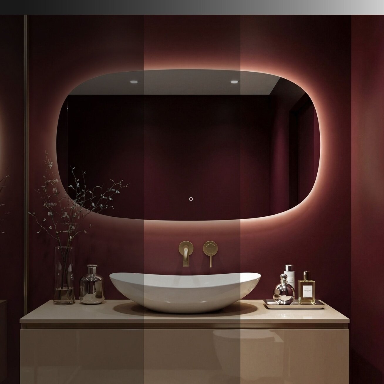Veidrodis LED 100x60cm TOP-4 5