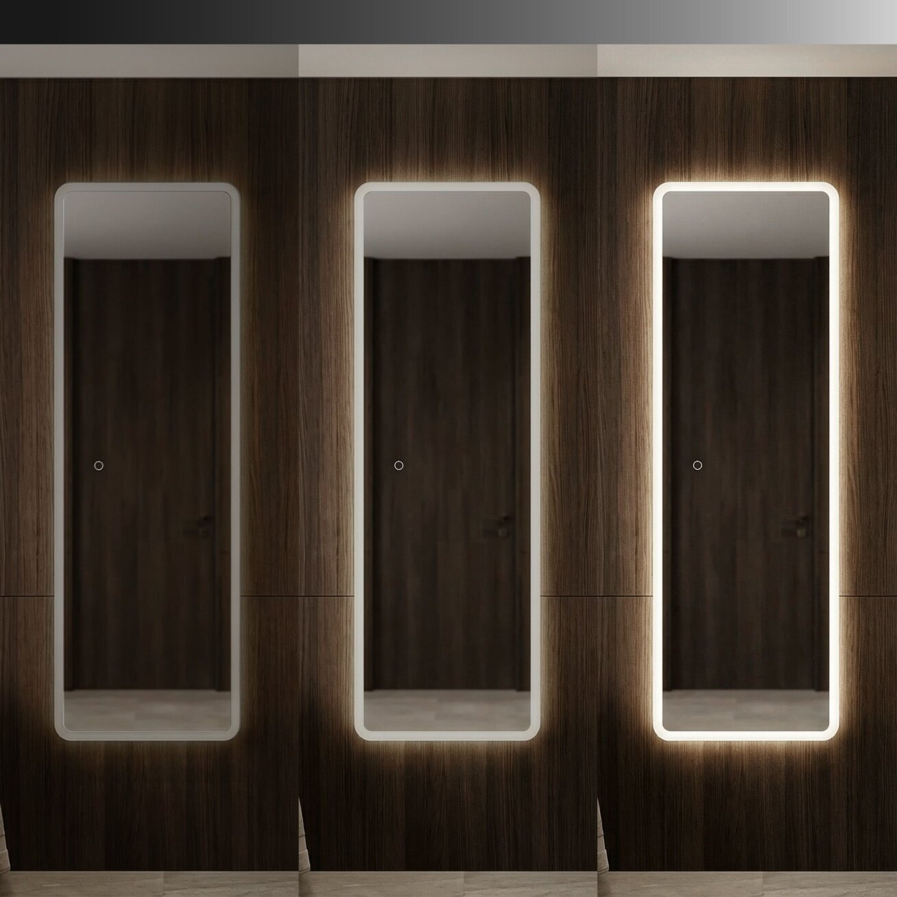 Veidrodis LED 150x50cm MOL-SQ 5 Veidrodis LED 150x50cm MOL-SQ 5