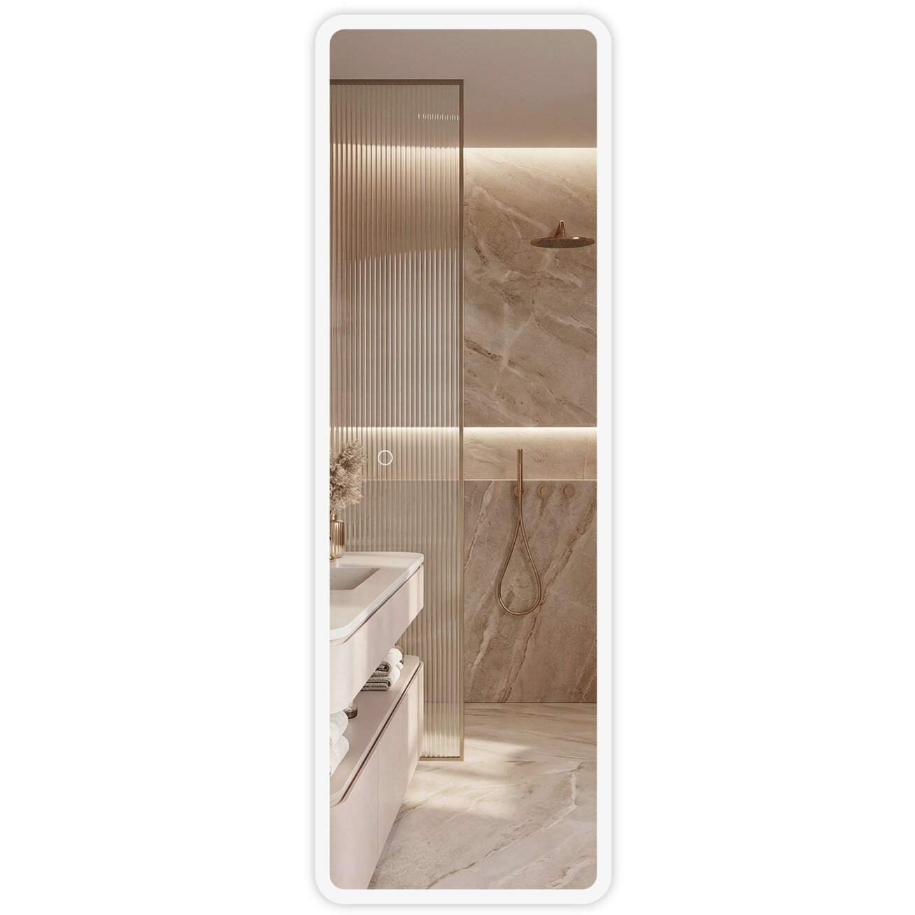 Veidrodis LED 150x50cm MOL-SQ Veidrodis LED 150x50cm MOL-SQ