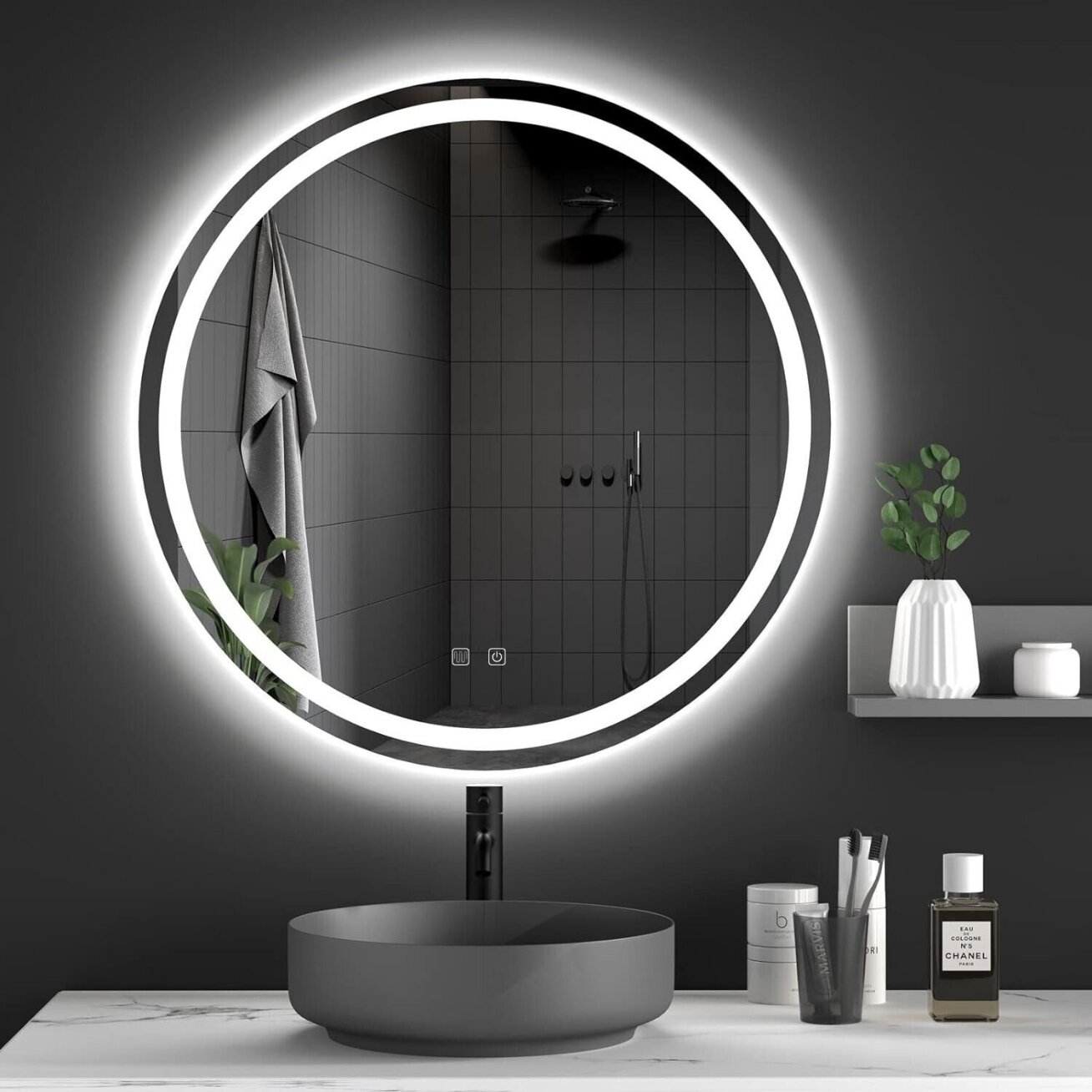 Veidrodis LED 50cm BAS 1