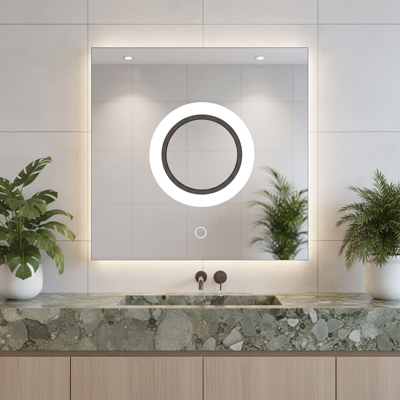Veidrodis LED 60x60 YH-BL-12 1 Veidrodis LED 60x60 YH-BL-12 1