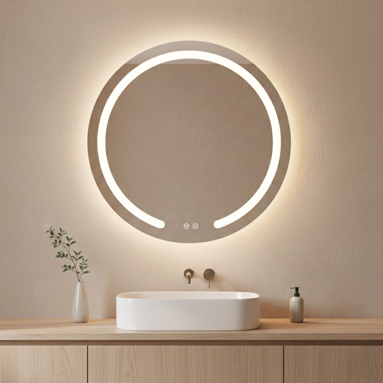 Veidrodis LED 70cm Modern 1