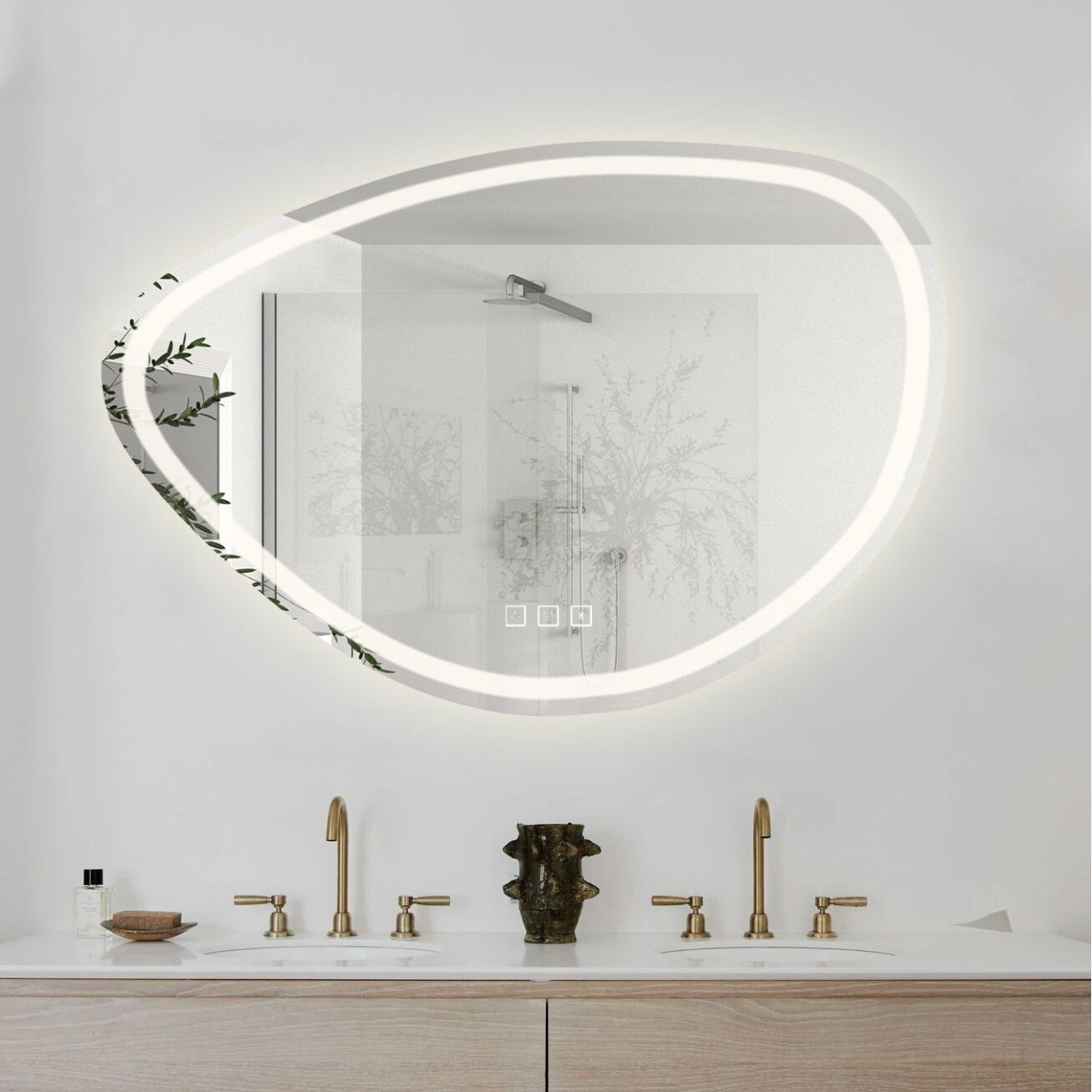 Veidrodis LED 70x100cm FOG 6 Veidrodis LED 70x100cm FOG 6