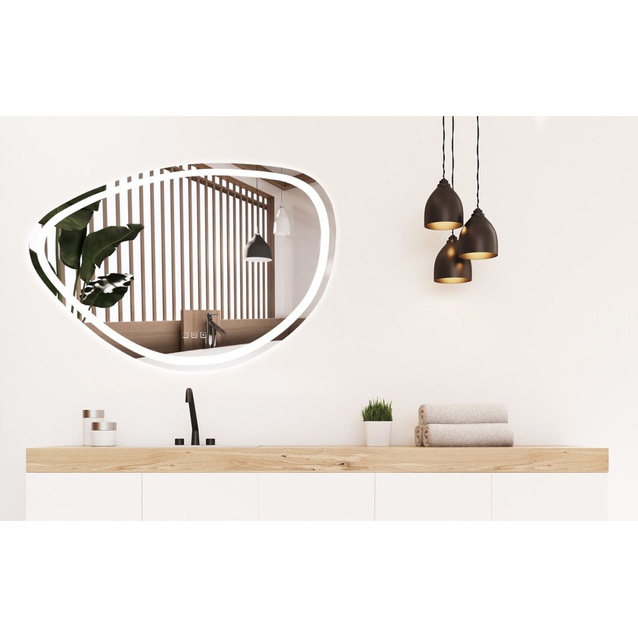 Veidrodis LED 70x100cm FOG 7 Veidrodis LED 70x100cm FOG 7