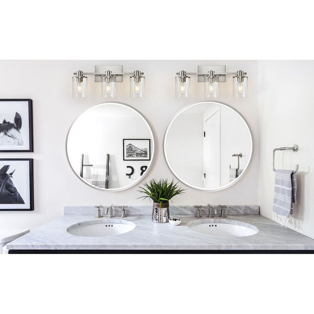 Veidrodis LED 80cm MMJ BRUSH SILVER 9 Veidrodis LED 80cm MMJ BRUSH SILVER 9