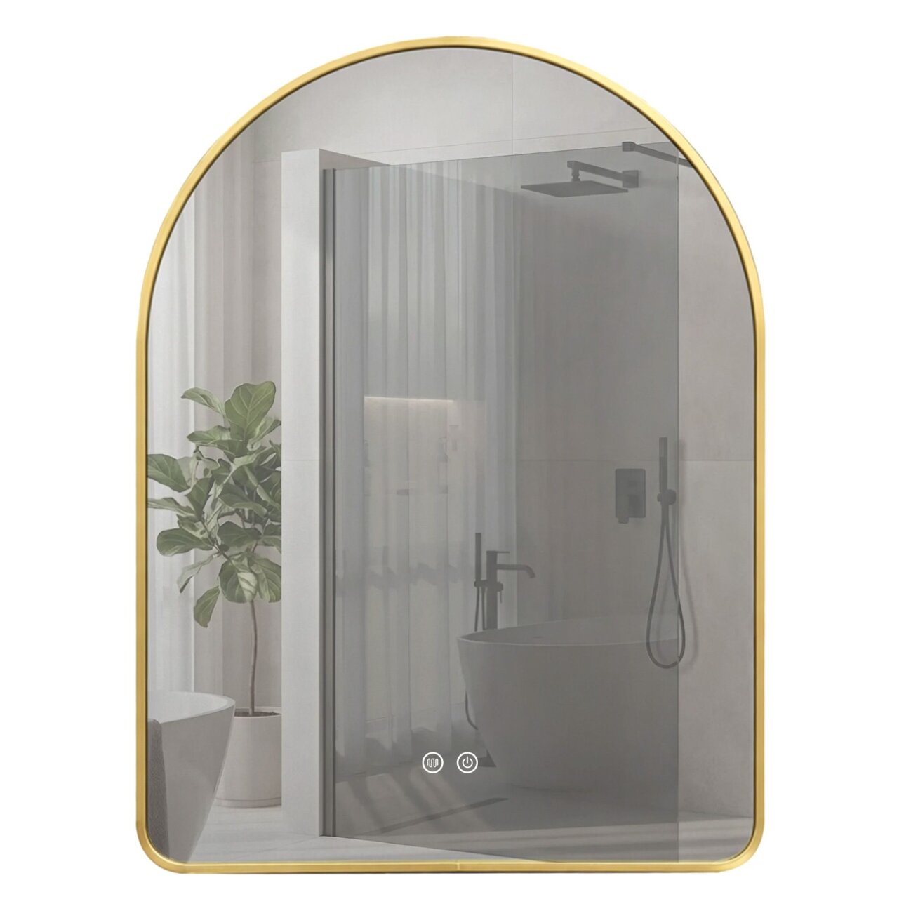 Veidrodis LED 80x60cm CAMLOT 8