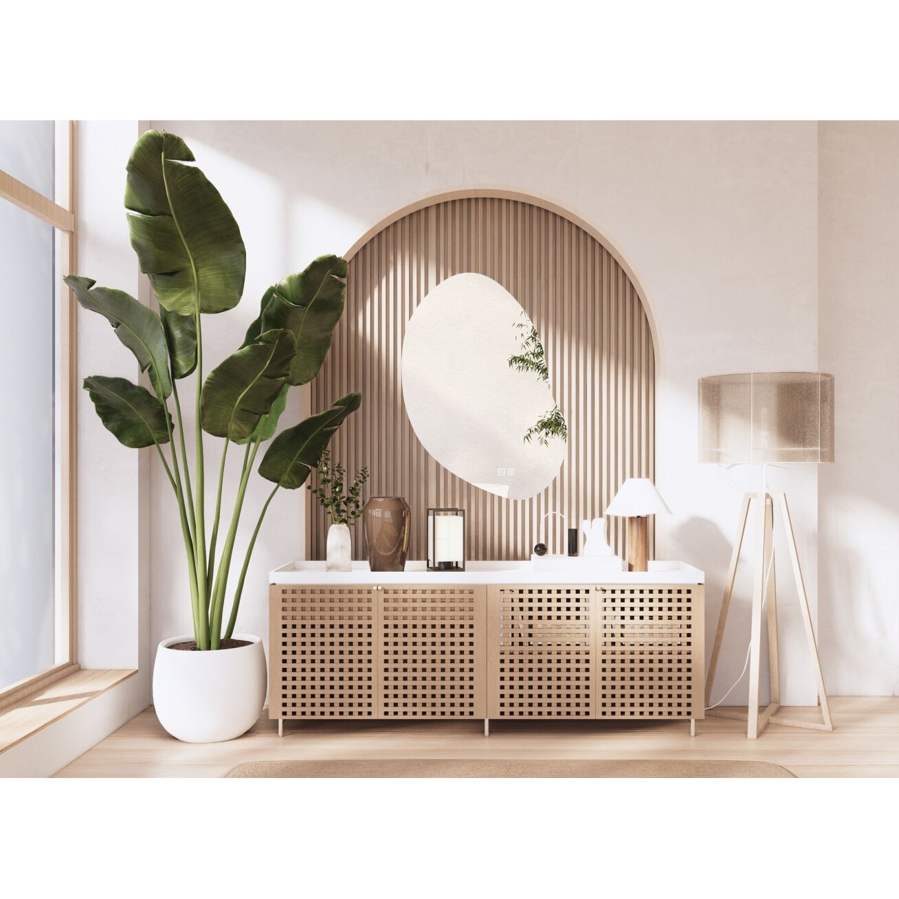 Veidrodis LED 80x60cm CLOUD C 7 Veidrodis LED 80x60cm CLOUD C 7