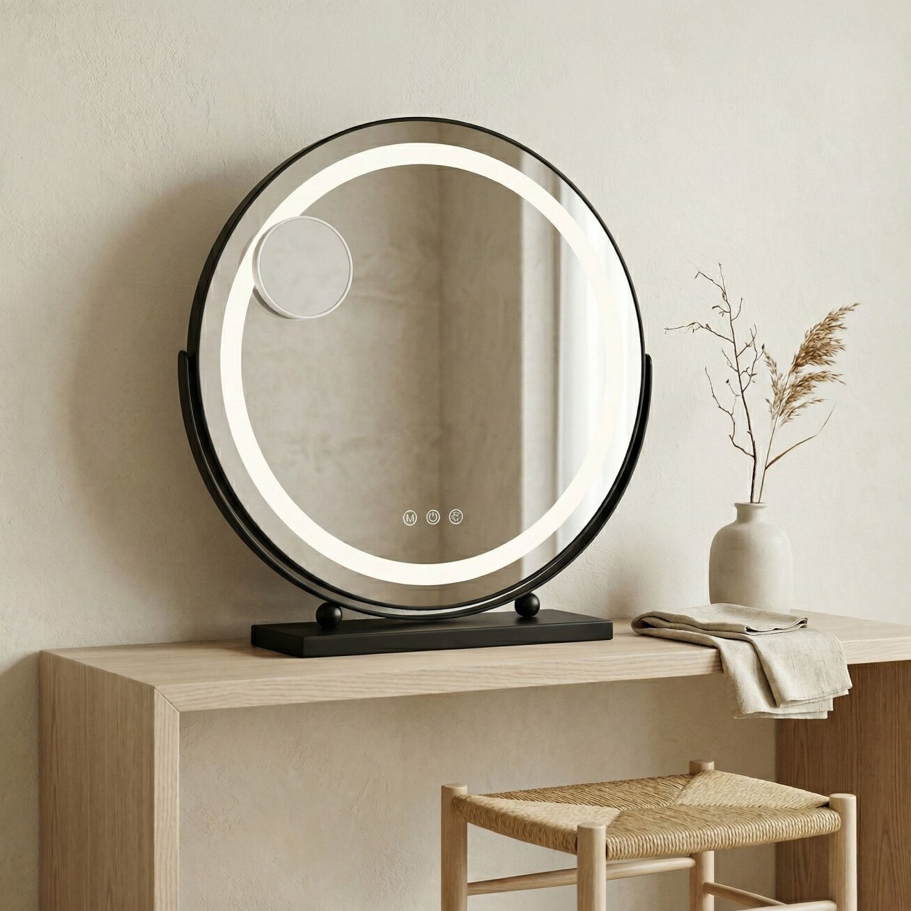 Veidrodis LED MAKE-UP Black 50 cm 1
