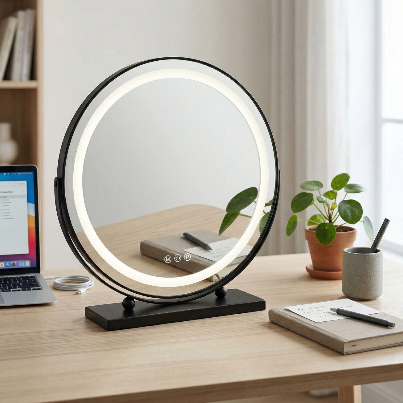 Veidrodis LED MAKE-UP Black 50 cm 3