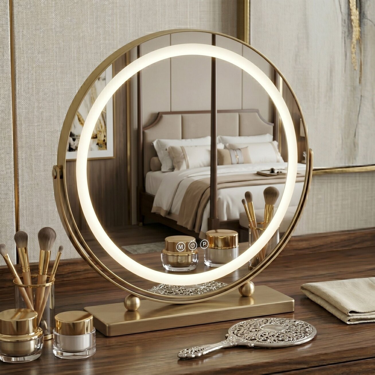 Veidrodis LED MAKE-UP L.Gold 58x45 Veidrodis LED MAKE-UP L.Gold 58x45