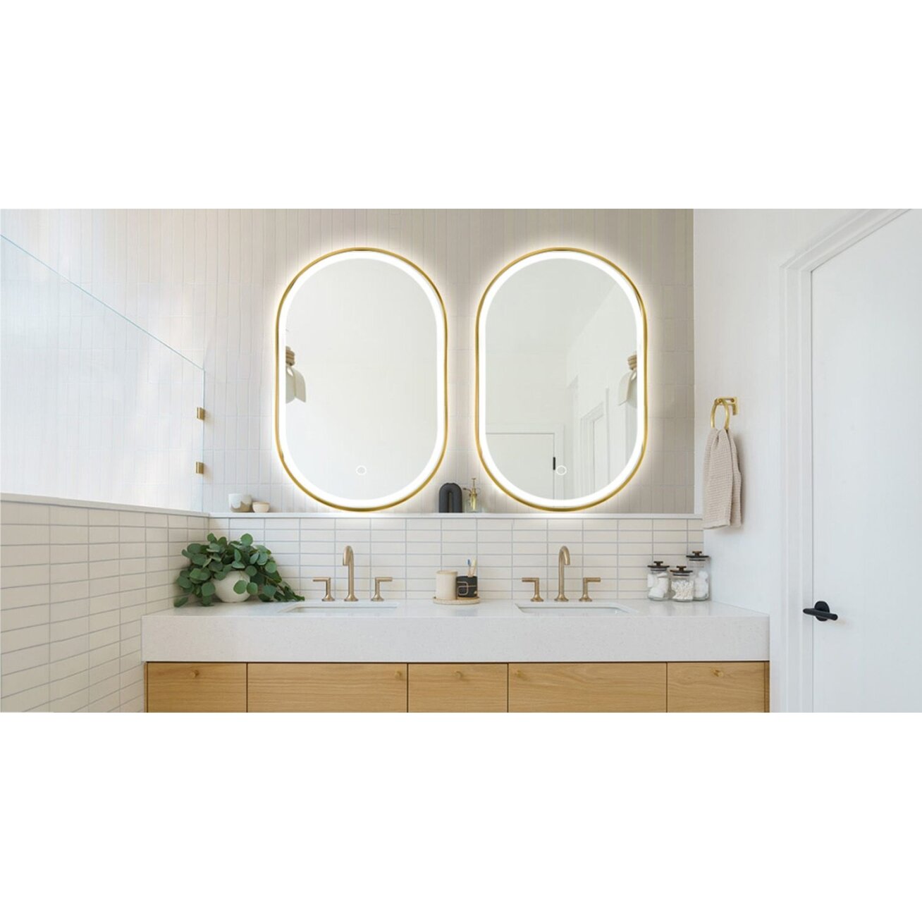 Veidrodis LED OLL 60x90 cm Brush Gold 6 Veidrodis LED OLL 60x90 cm Brush Gold 6